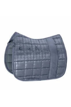 eskadron Tapis De Selle De Dressage Grands Carreaux Brillant Essence 22/23 Dusty Blue Best