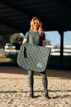 horze Tapis De Selle De Dressage Oslo Cilantro Green Online