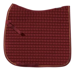 eskadron Tapis De Selle De Dressage Coton Or Burgundy Dark Red Outlet