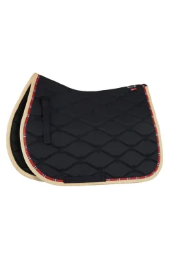 bvertigo Tapis De Selle De Dressage B Vertigo Amory Avec Monogramme Brode Dark Navy Outlet