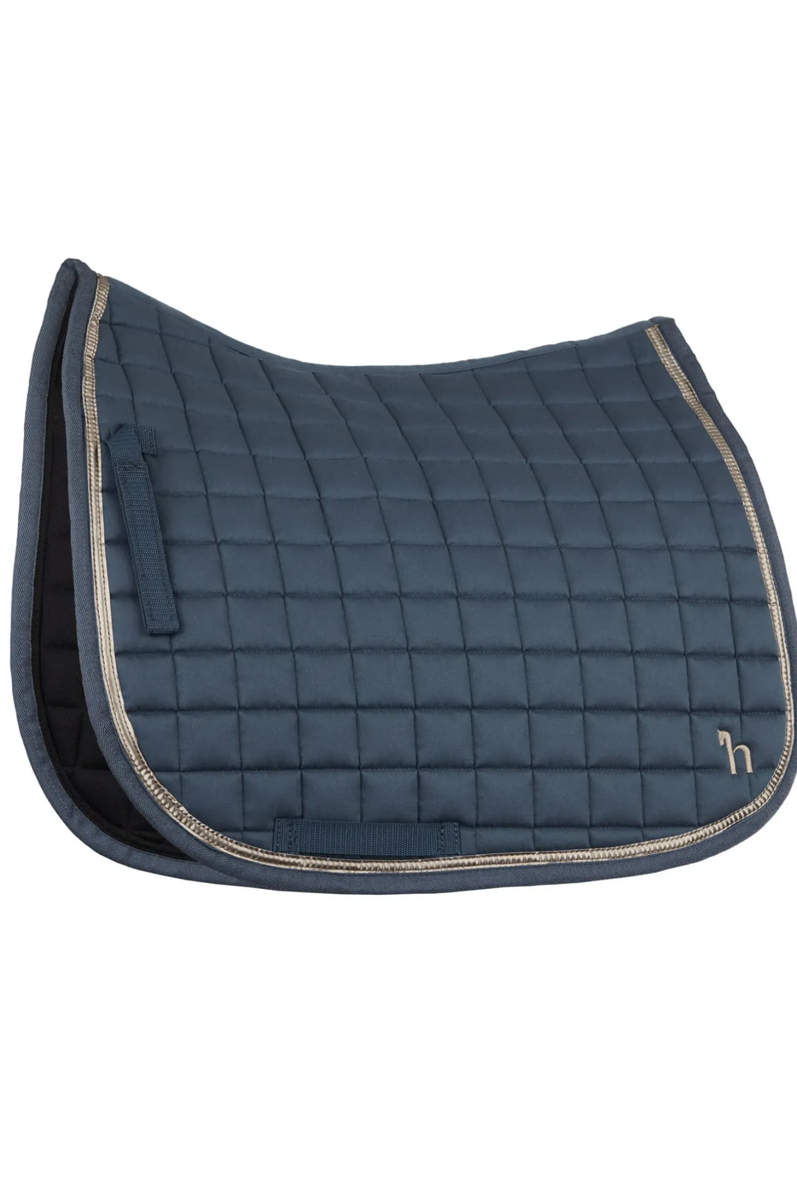 horze Tapis De Selle De Dressage Munich Avec Deco Metallique Reflecting Pond Blue Discount