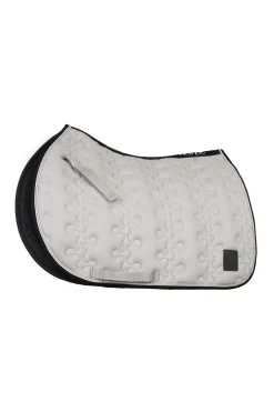 horze Tapis De Selle De Saut D'Obstacles Smoky Twilight Quiet Grey New