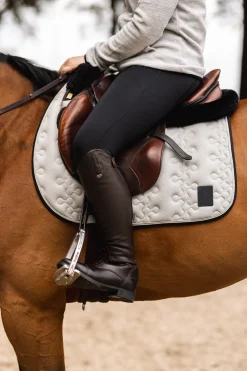 horze Tapis De Selle De Saut D'Obstacles Smoky Twilight Quiet Grey New