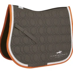 schockemohle Tapis De Selle De Saut D'Obstacle Air Cool Sl Ii Grey Melange/Orange Sale
