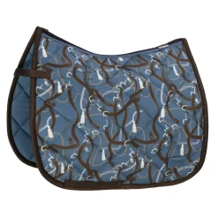 eskadron Tapis De Selle Dressage Platinum Aw20 Dressage Brillant Dessin Havana Brown Hot