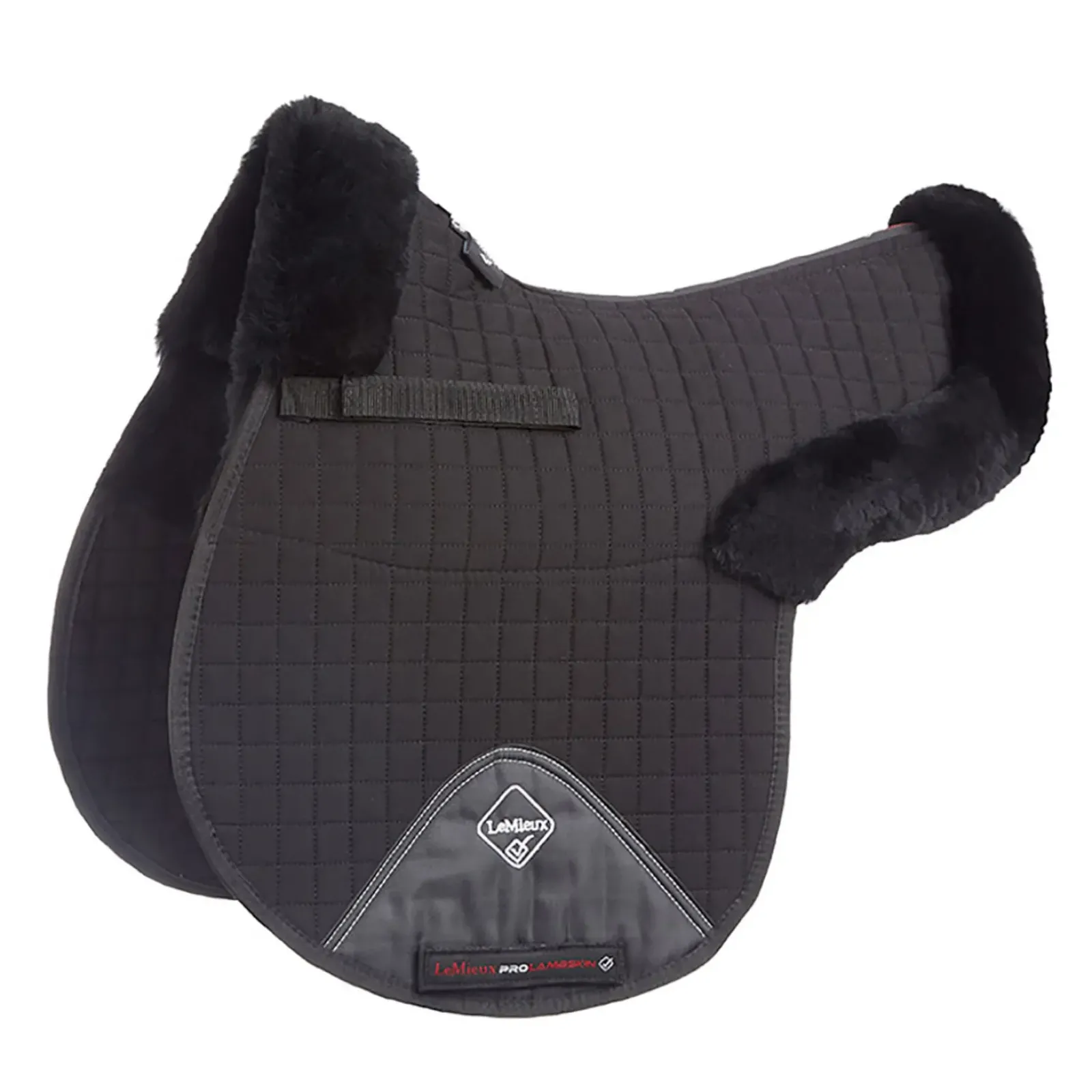 lemieux Tapis De Selle En Forme , Double Laine D'Agneau Mi-Hauteur Black/Black Outlet