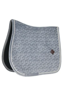 kentucky Tapis De Selle Jumping Horsewear Basic Velvet Grey Sale
