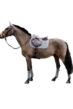 kentucky Tapis De Selle Jumping Horsewear Basic Velvet Grey Sale
