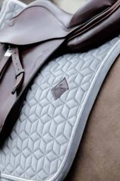 kentucky Tapis De Selle Jumping Horsewear Basic Velvet Grey Sale