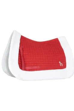 horze Tapis De Selle Mixte Noel Rouge Best