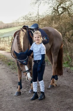 horze Tapis De Selle Mixte Alex, Poney Dark Navy Outlet