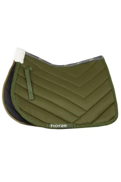 horze Tapis De Selle Mixte Victoria Vert Kaki Beetle Sale