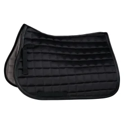horze Tapis De Selle Mixte Vienna Avec Bande Pu Black
