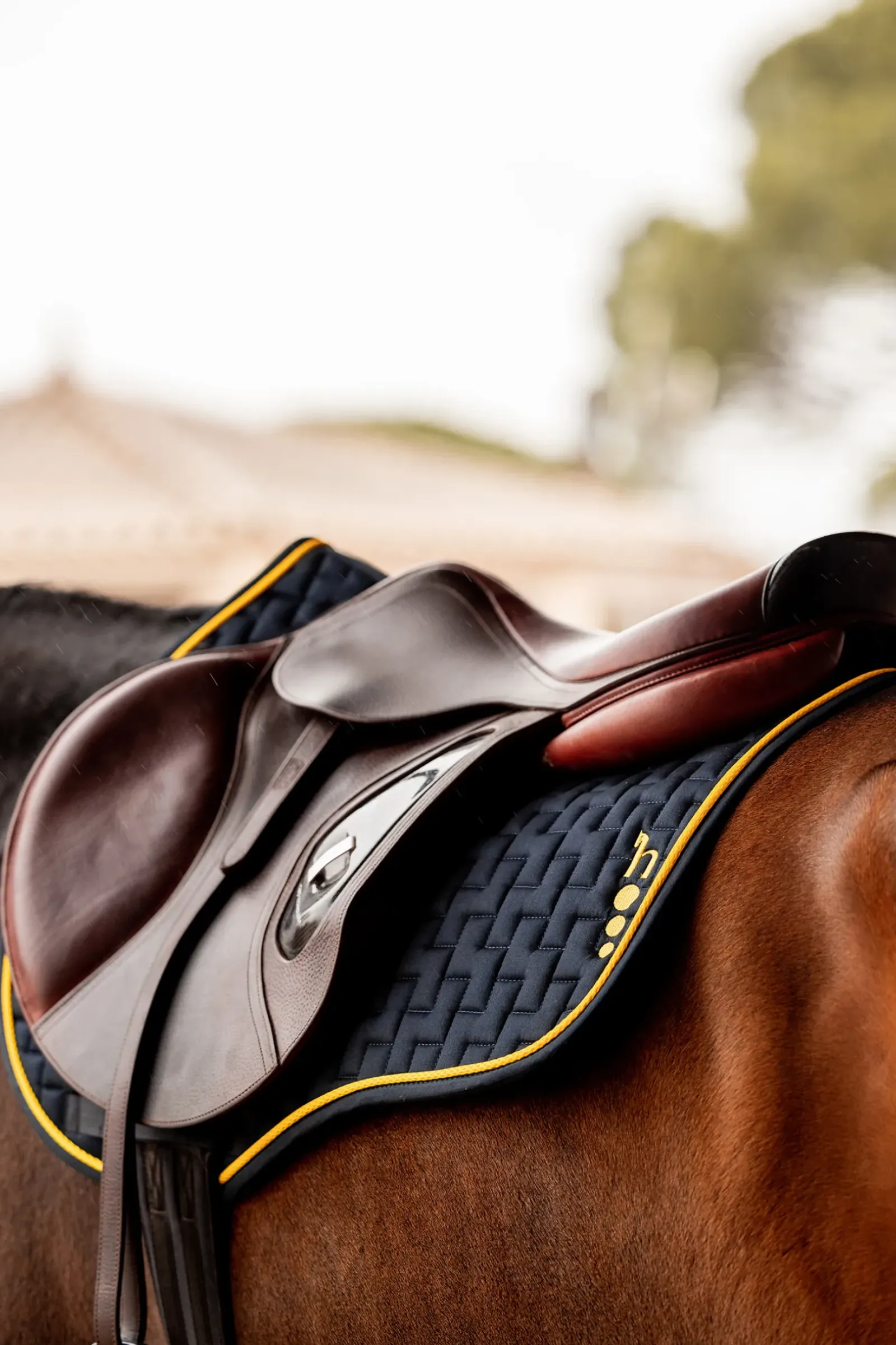horze Tapis De Selle Mixte Wicklow Dark Navy Sale