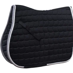 schockemohle Tapis De Selle Saut Dynamite S, Tapis De Selle Au Look Tres Sportif Black/Silver Discount