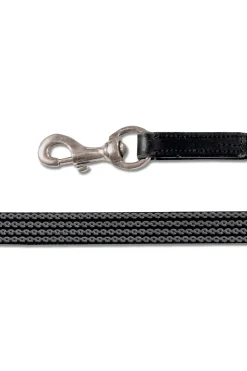 waldhausen Island Rênes Caoutchoutees Avec Mousqueton Black/Silver Sale