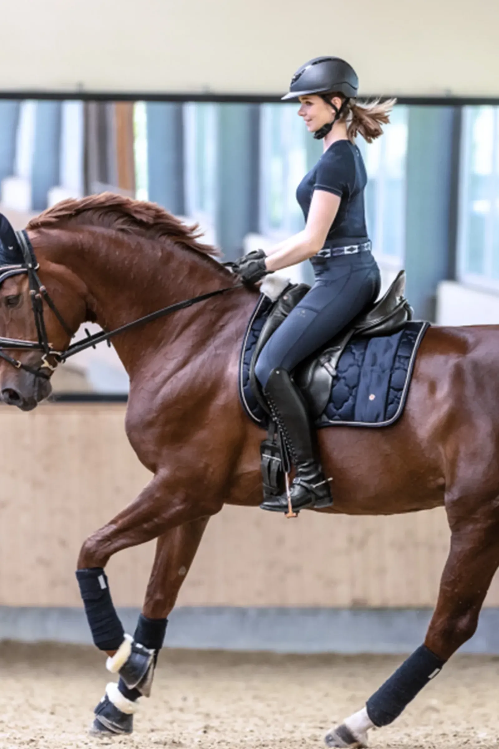 waldhausen Modern Rose Chabraque Dressage Navy/Rosegold Best