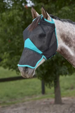 weatherbeeta Comfitec Deluxe Fine Mesh Mask With Nose Bl/Vect New