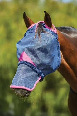 weatherbeeta Comfitec Deluxe Durable Mesh Mask With Nose Dark Blue/Purple